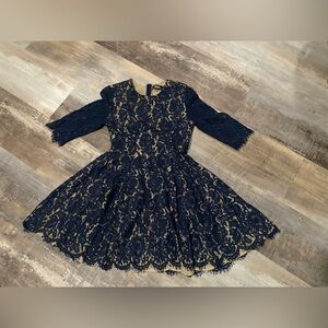 LuLu’s navy lace dress